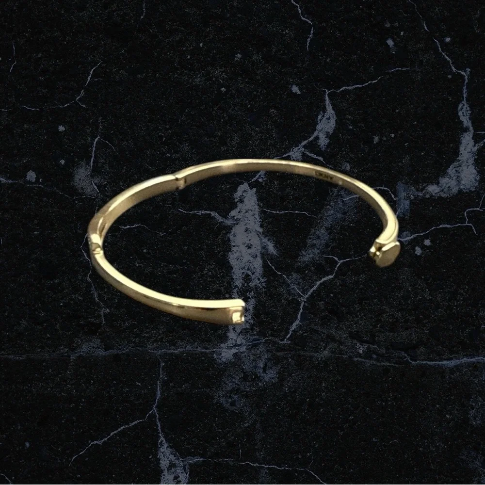 DKNY Gold-Tone Crystal Bangle Bracelet - Picture 5 of 8